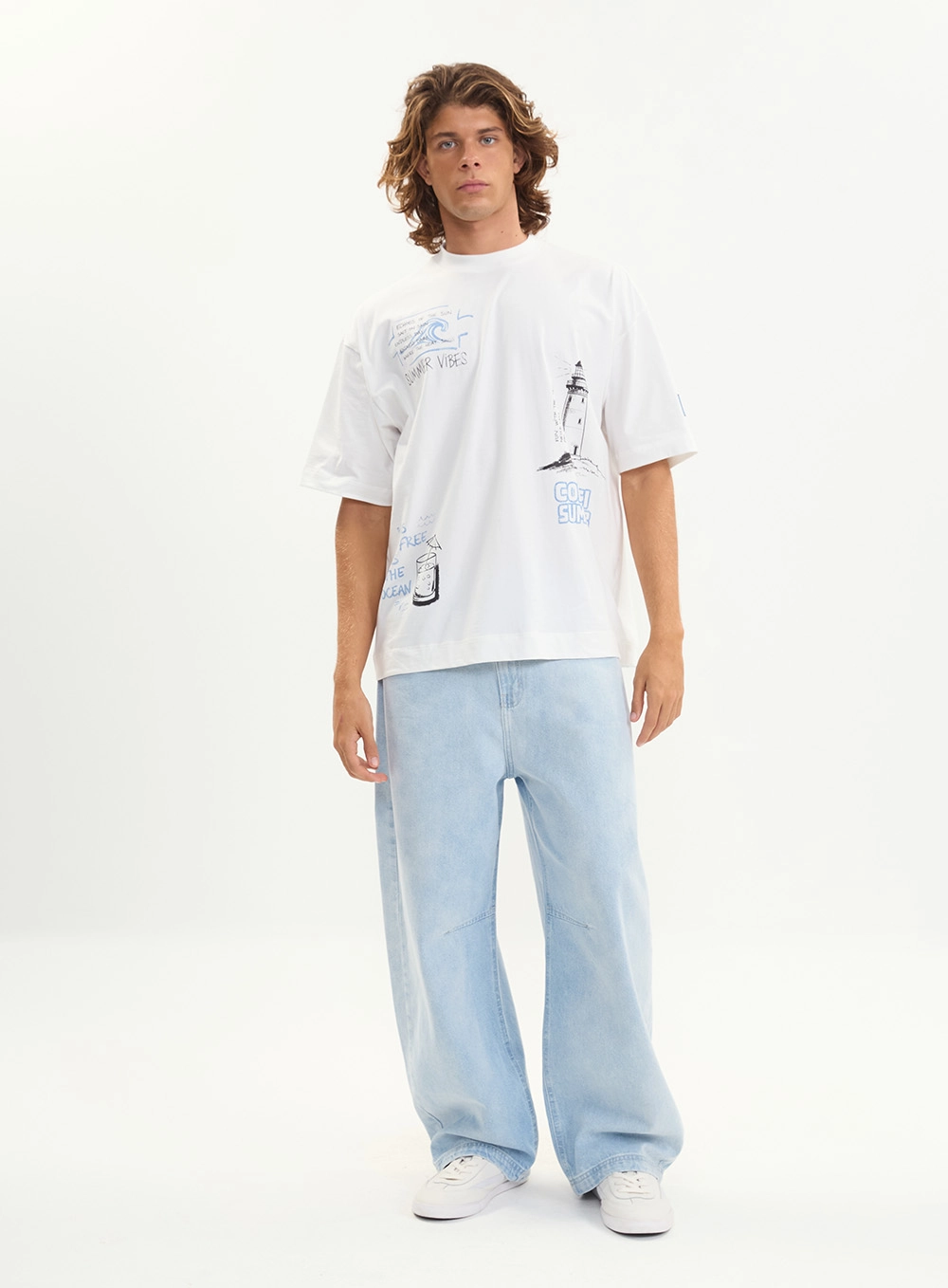 Camiseta Masculina Comfy Shape Amplo Off Shell