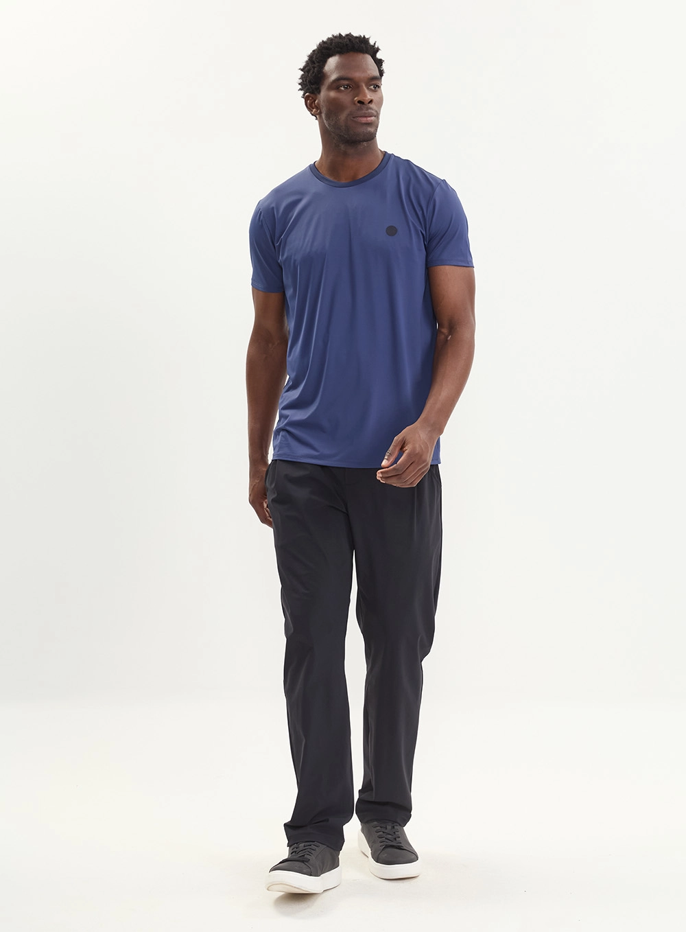 Camiseta Masculina Slim Fitness Azul