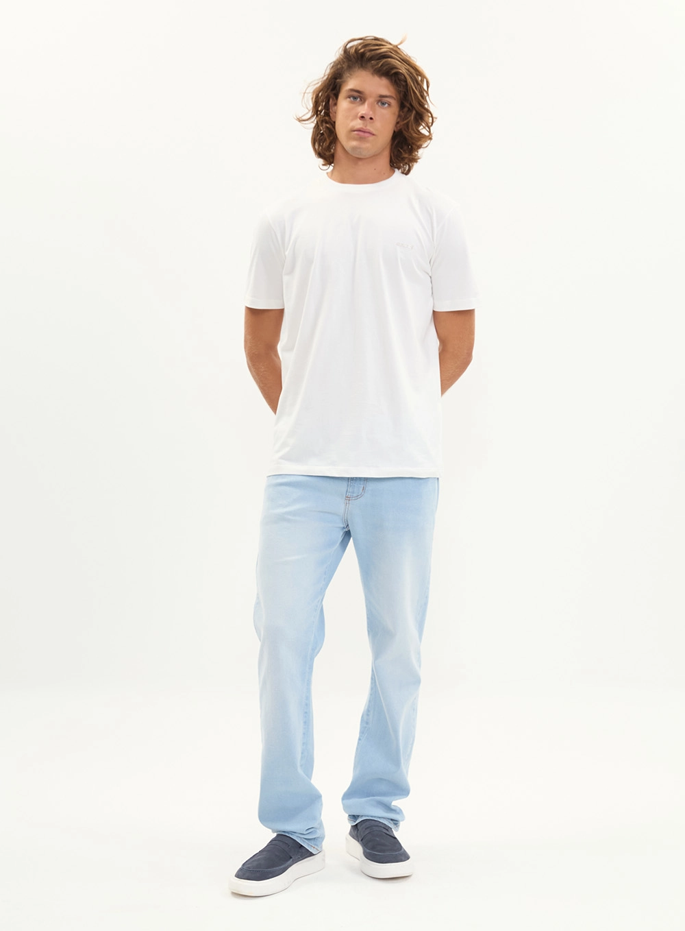 Camiseta Masculina Básica New Slim Off Shell