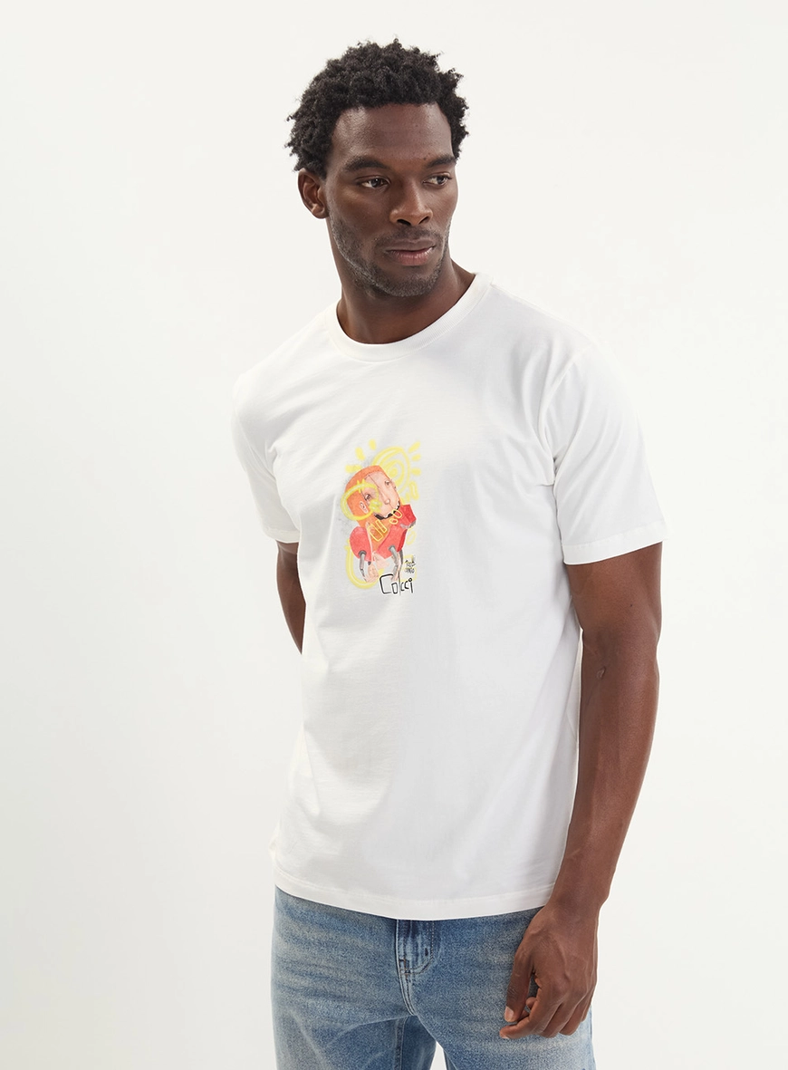 Camiseta Masculina New Slim Estampada
