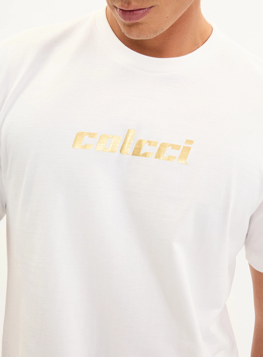 Camiseta Masculina New Slim Básica Estampada Off Shell