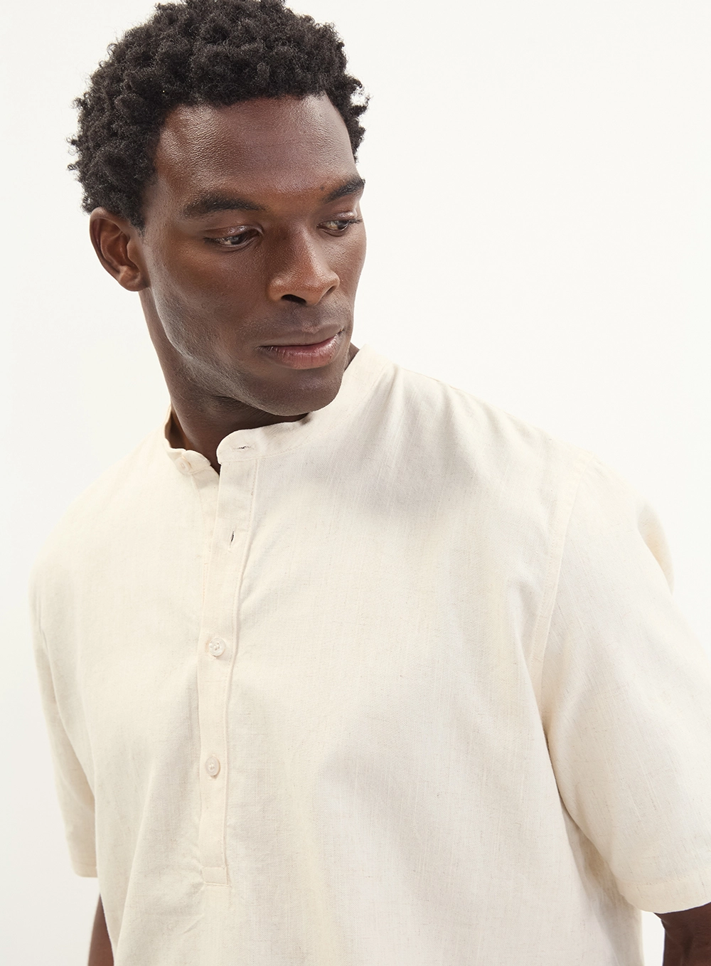 Camisa Bata Masculina Com Caimento Reto Off