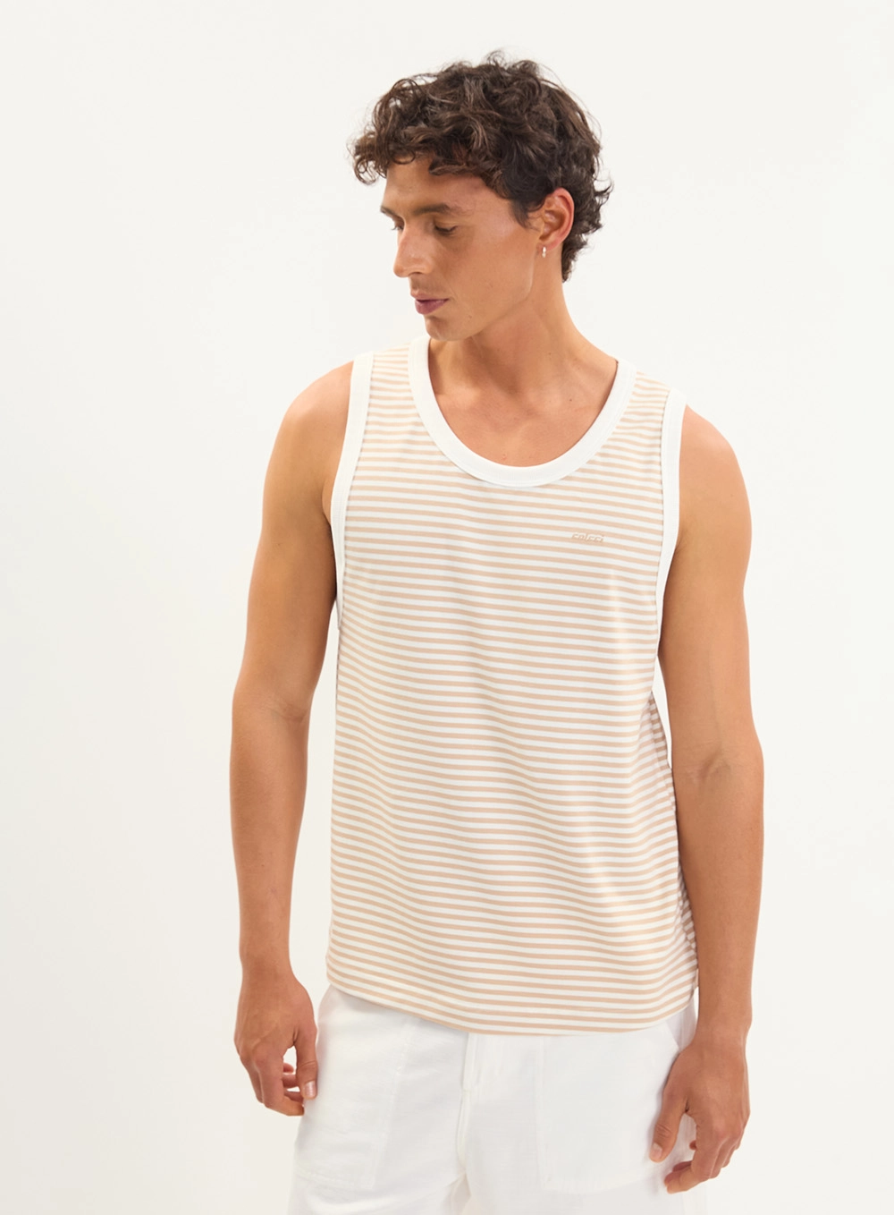 Regata Masculina Comfort Listrada Estampados