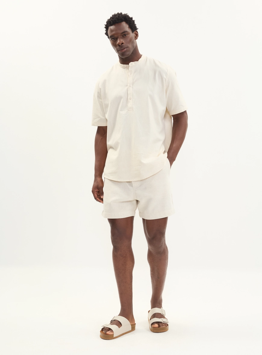 Beachshort Alfaiataria Cós Com Amarração