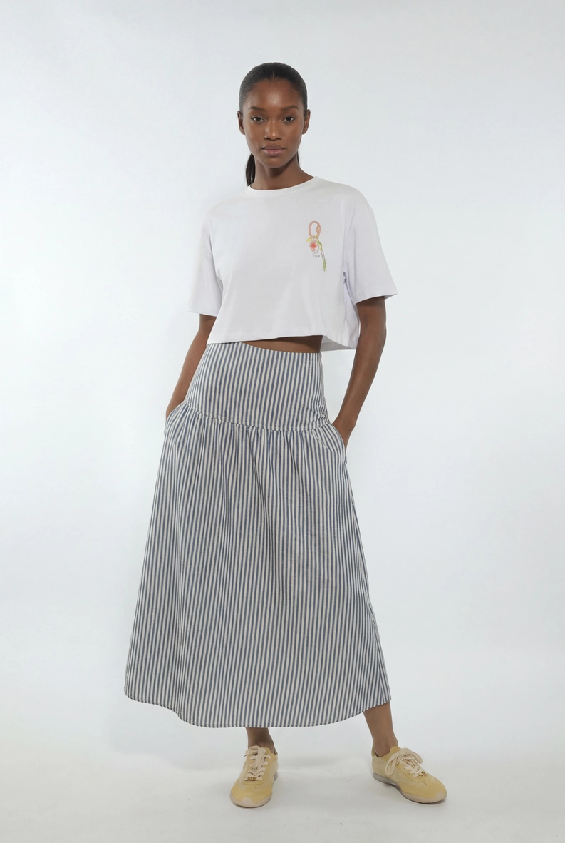 Saia Midi Sarja Listrada Estampados 1