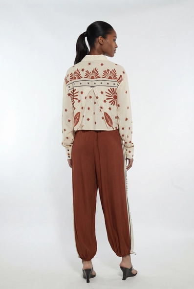 Camisa Feminina Box Estampada