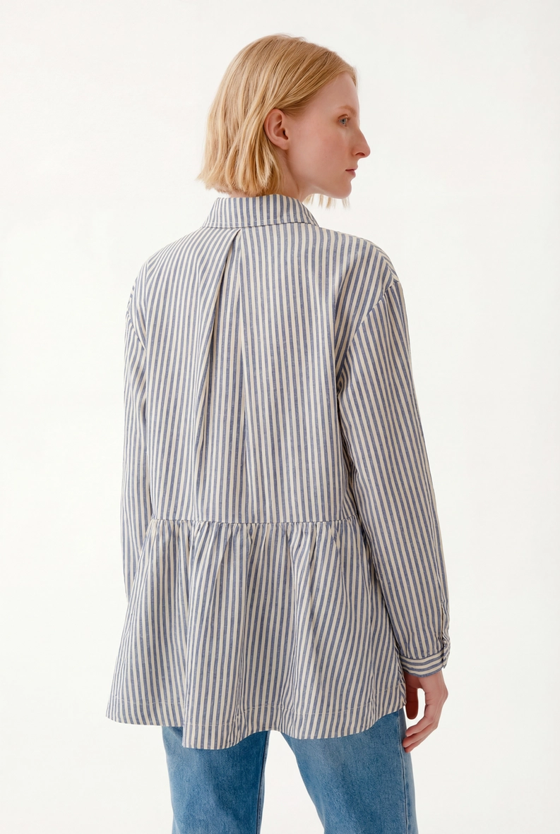 Camisa Feminina Alfaiataria Listrada -  New Fit Estampados 2