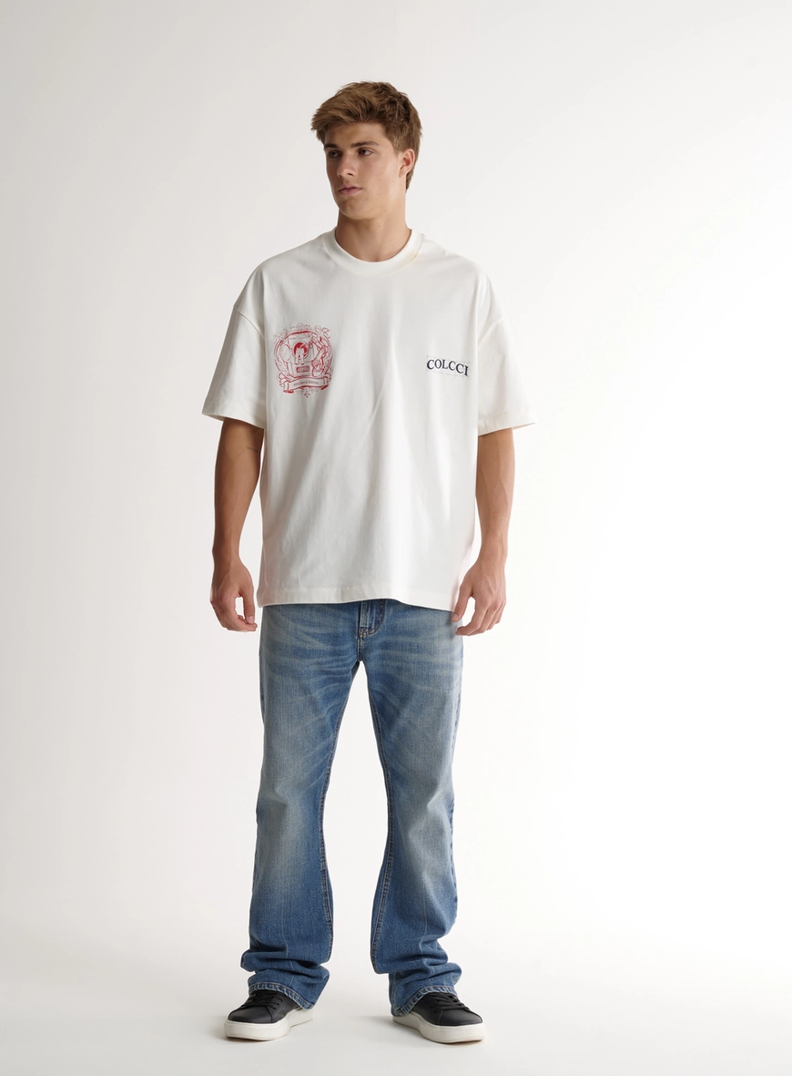 Calça Jeans Ajustada Com Abertura Na Barra Lennon