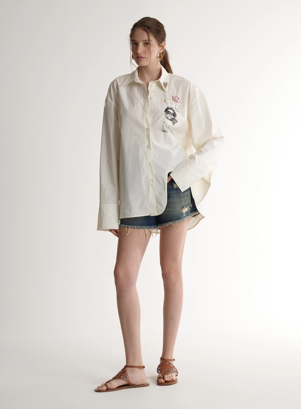Short Feminino Jeans Desfiados - Bruna Low Índigo