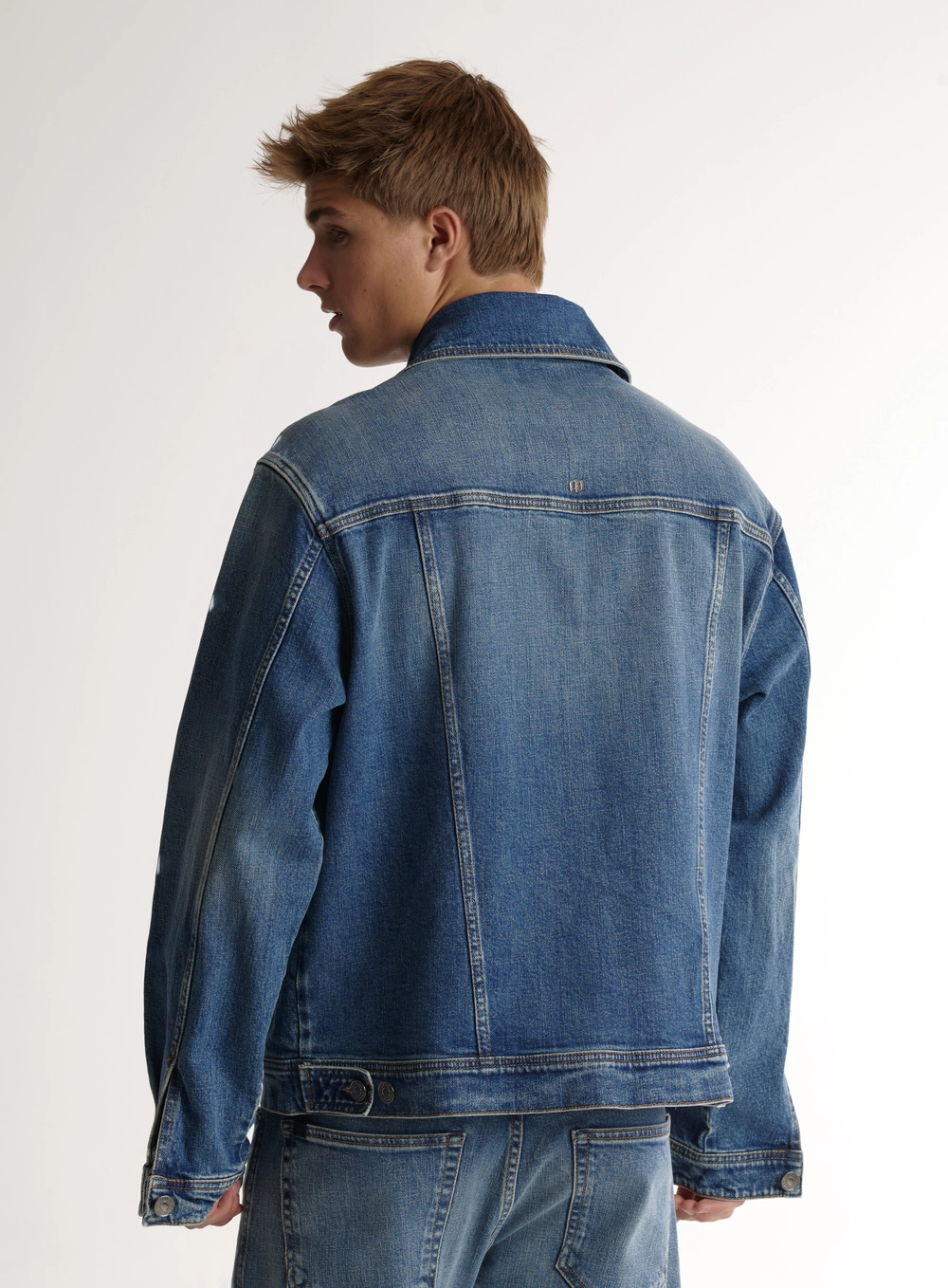 Jaqueta Masculina Jeans Classic Com Bolsos Índigo