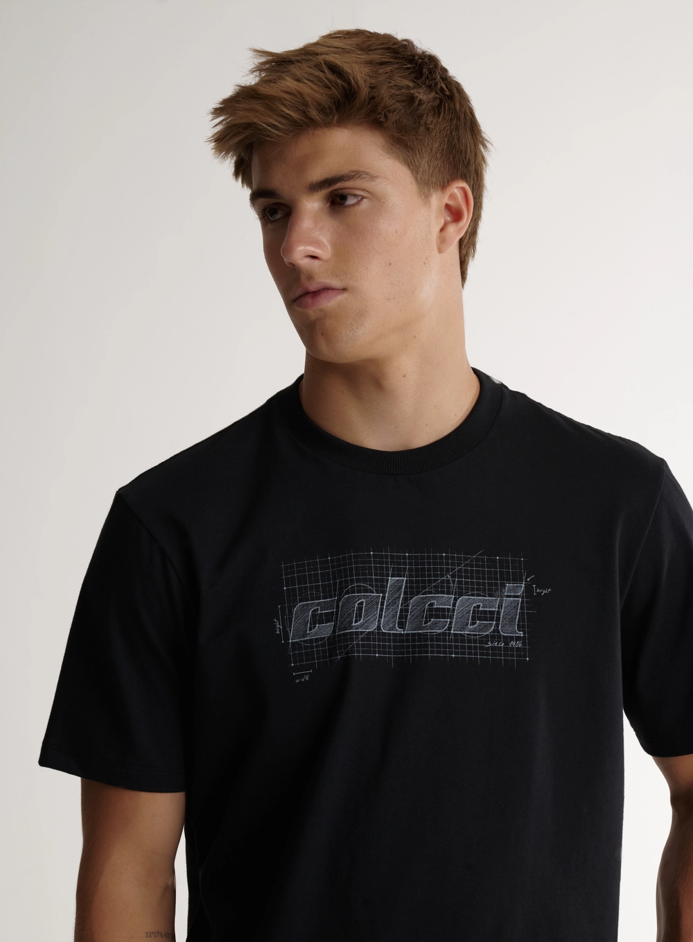 Camiseta Masculina Com Estampa Logo Preto