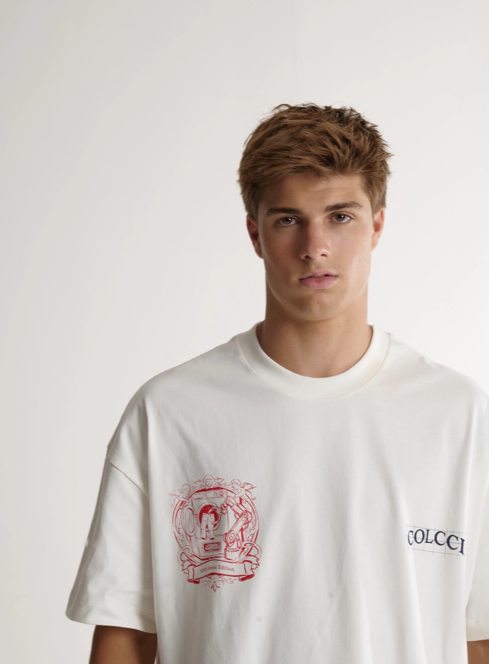 Camiseta Masculina Oversized Com Estampas Off Shell