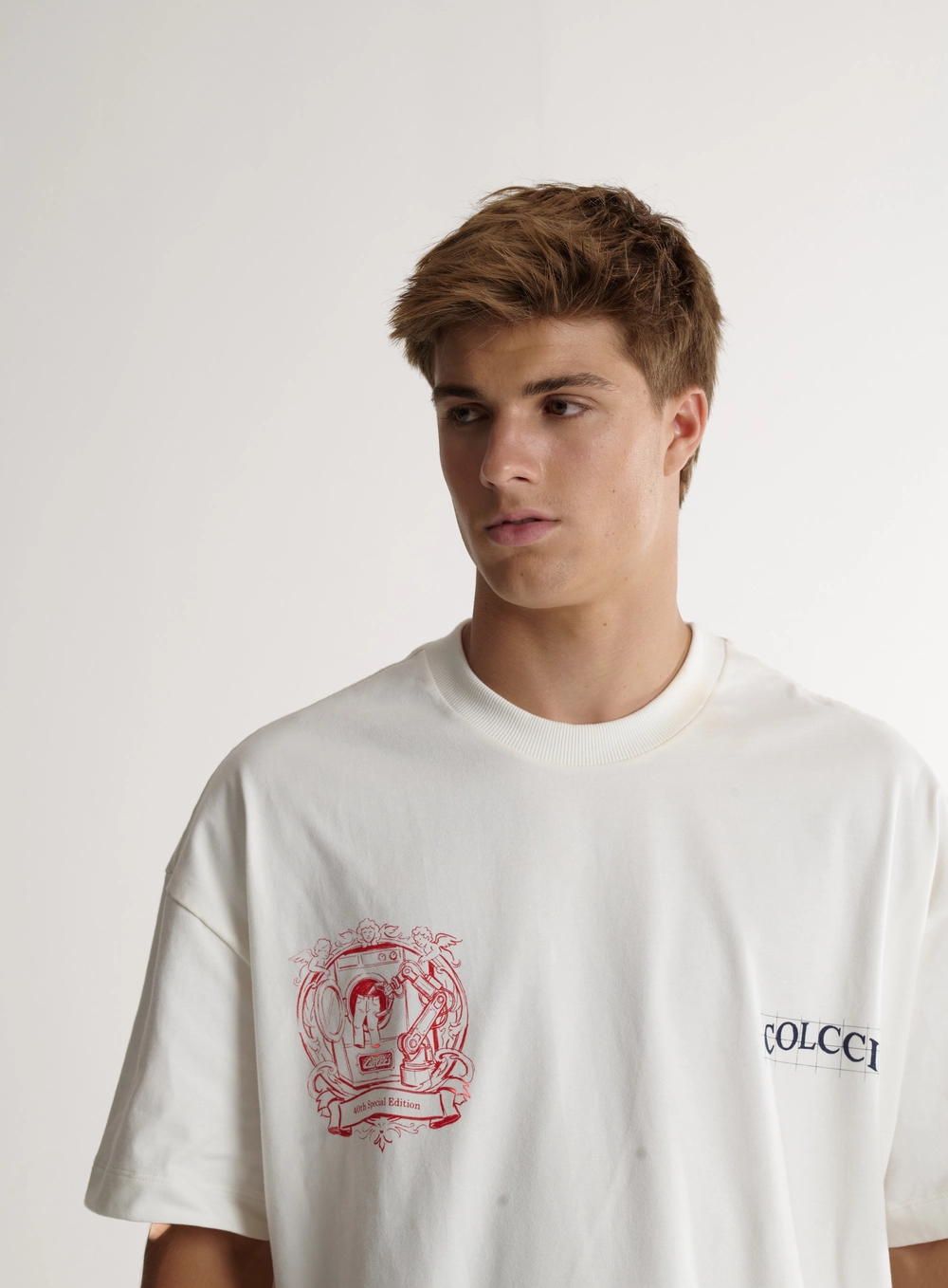 Camiseta Masculina Oversized Com Estampas Off Shell