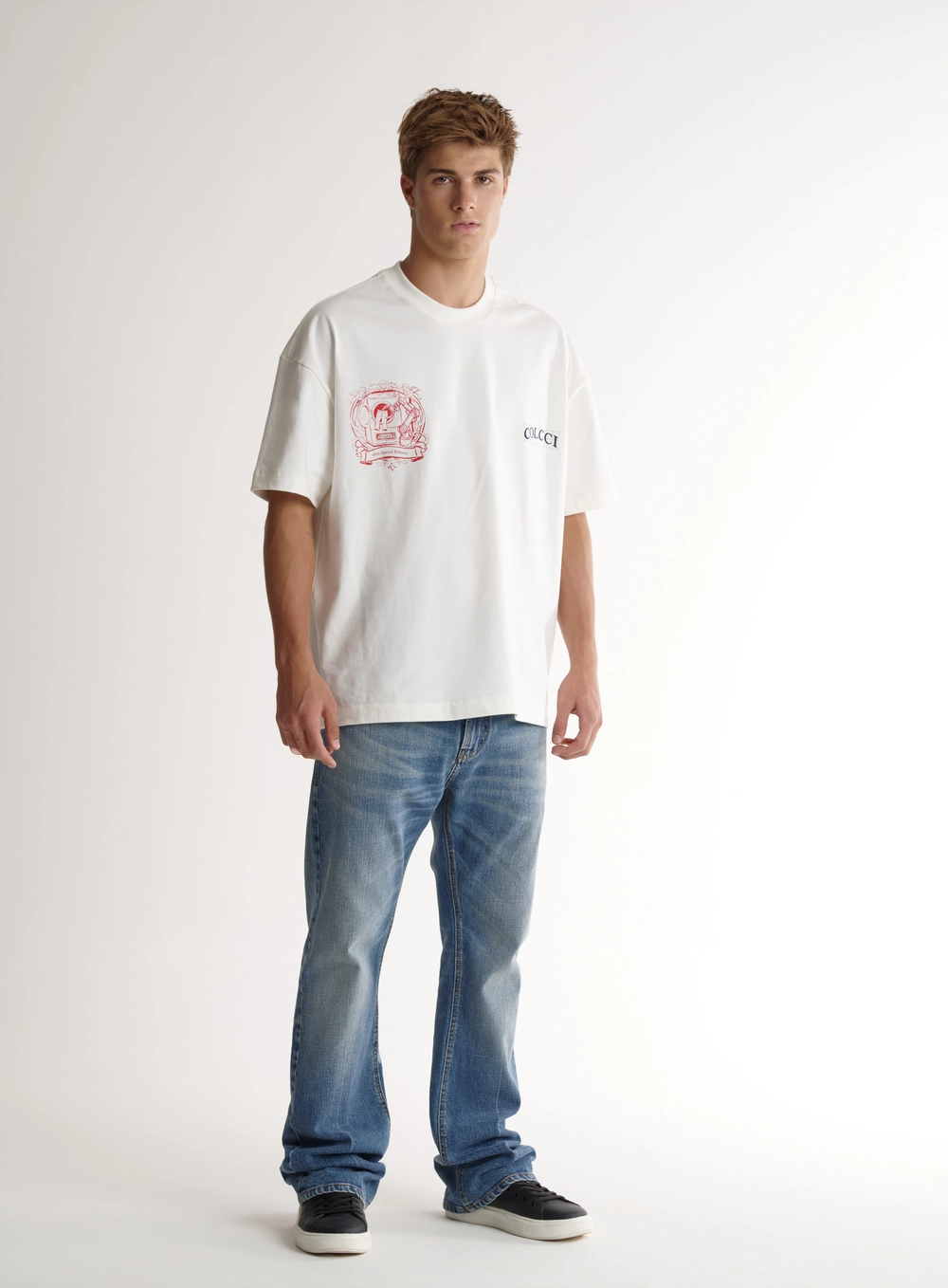 Camiseta Masculina Oversized Com Estampas Off Shell