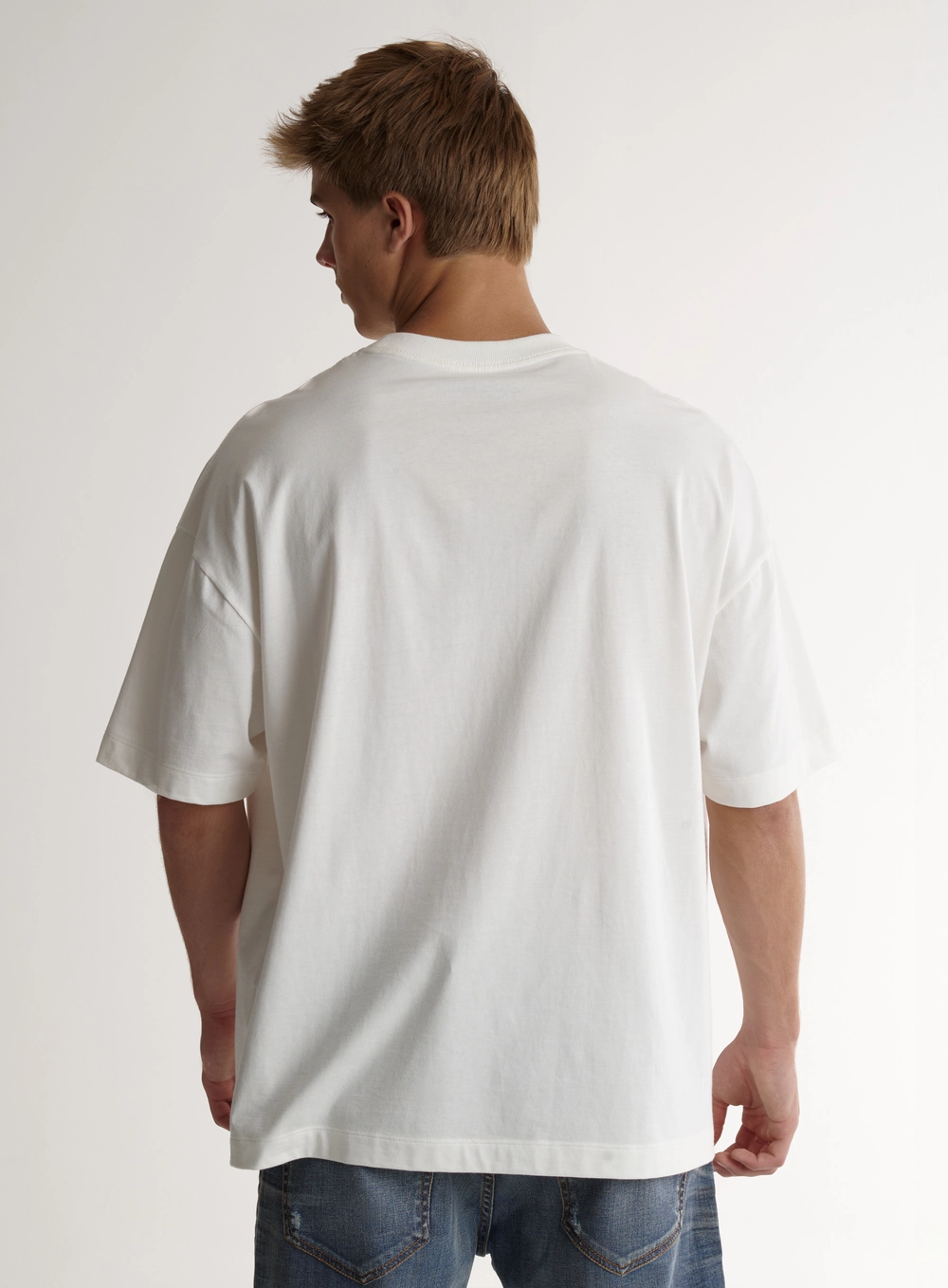 Camiseta Masculina Oversized Com Estampa Técnica Off Shell