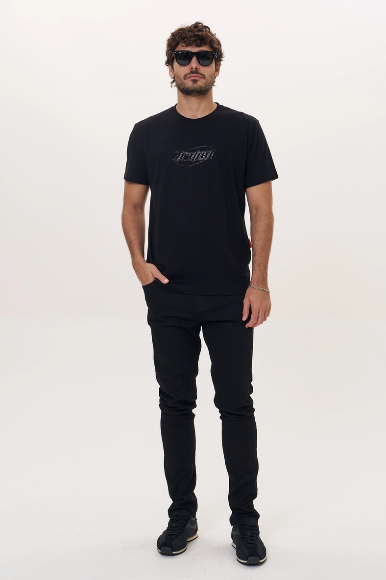 Calça Jeans Masculina Skinny - Jonas Indigo Preto 1