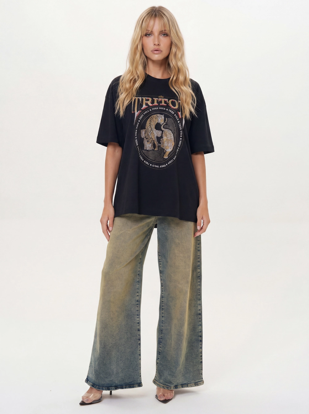 Calça Jeans Feminina - Baggy Índigo 1