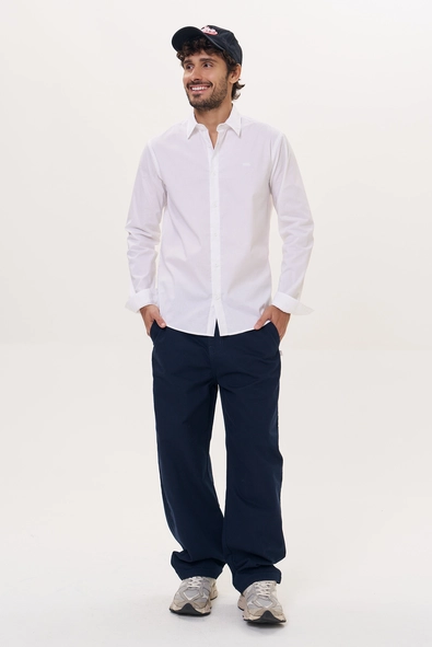 Camisa Masculina Slim Fit Manga Longa - Casual