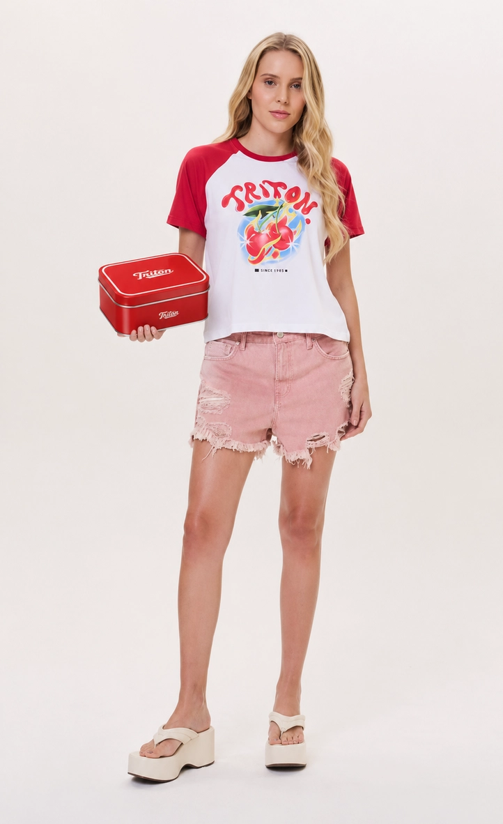 Camiseta Feminina Regular Com Estampa Frontal Estampados 5