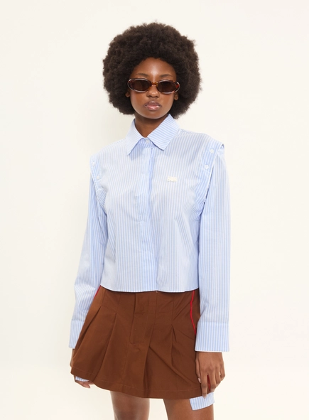 Camisa Alfaiataria Feminina Manga Longa Listrada