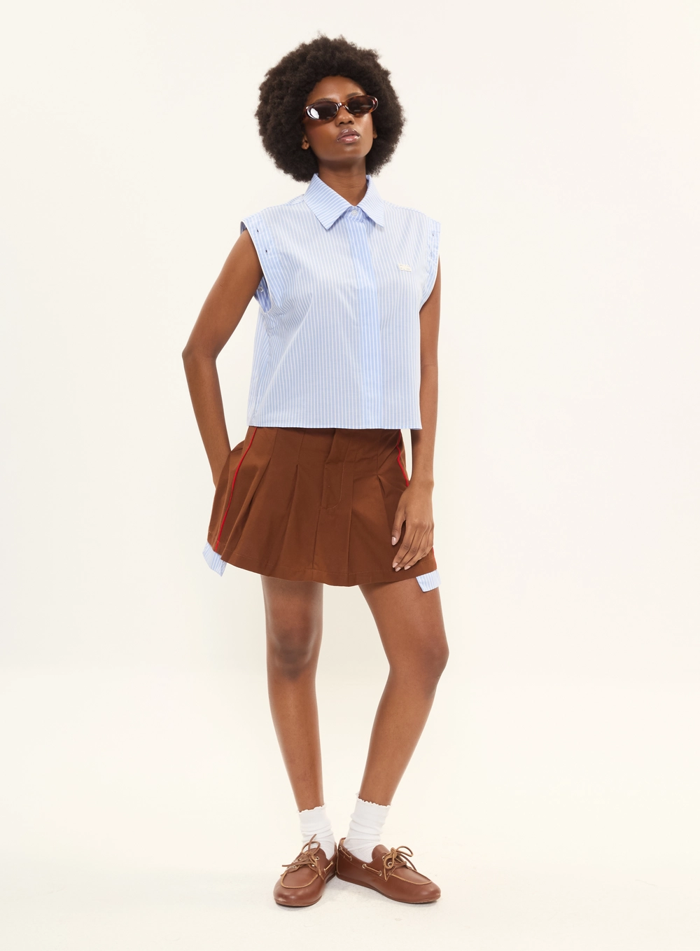 Camisa Alfaiataria Feminina Manga Longa Listrada Estampados 4