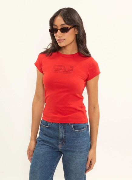 Camiseta Feminina Baby Look Com Estampa