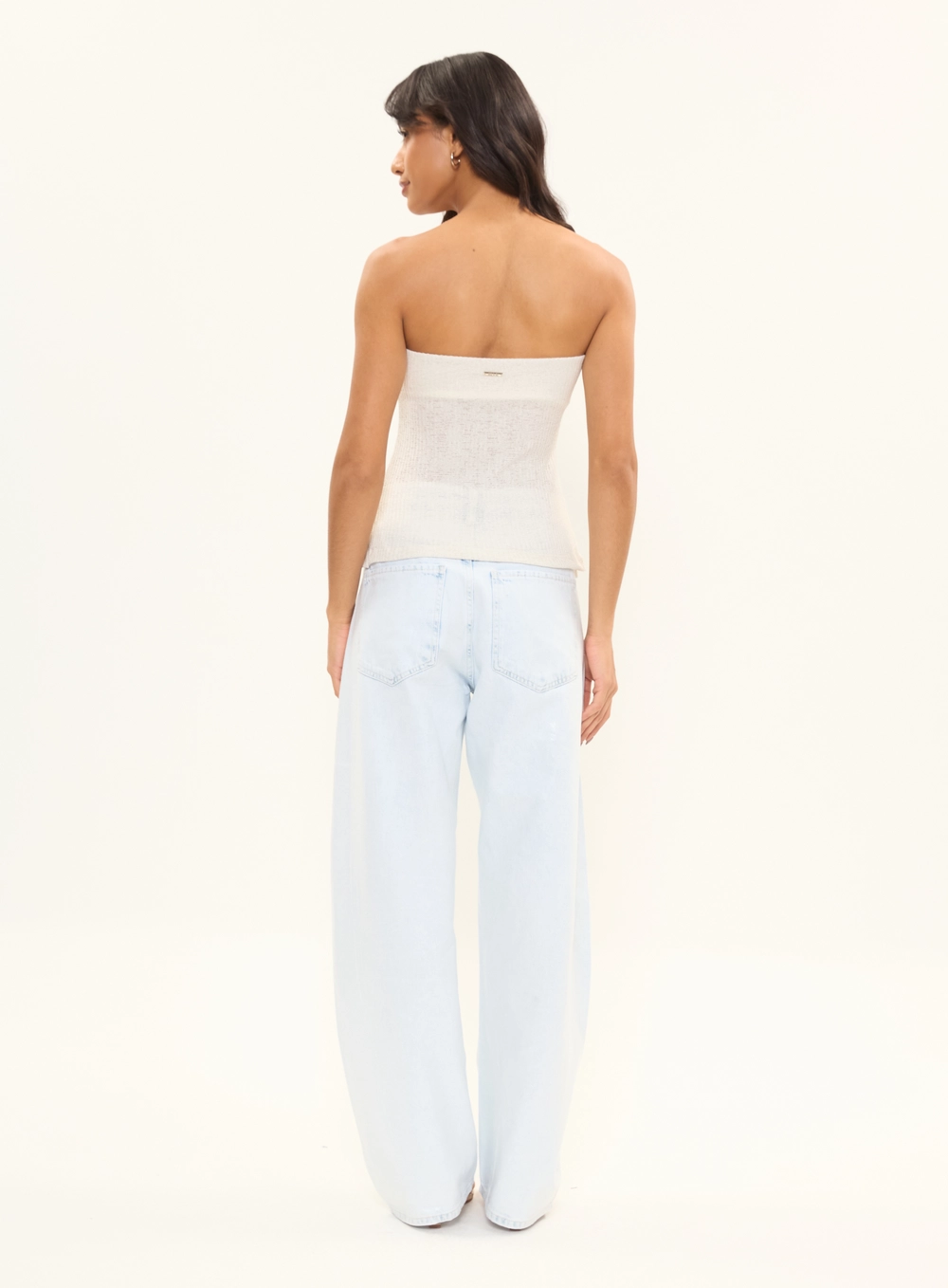 Blusa Slim Tomara Que Caia Com Brilho Off Shell 4
